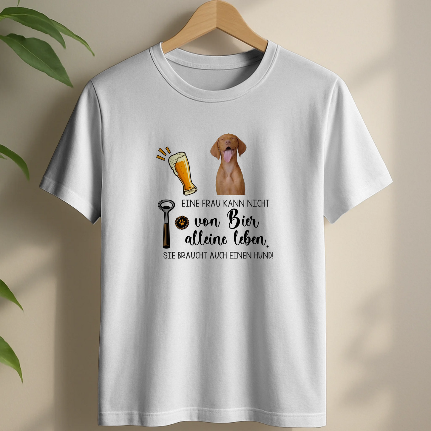 Bier & mein Haustier - Individuelles T-Shirt