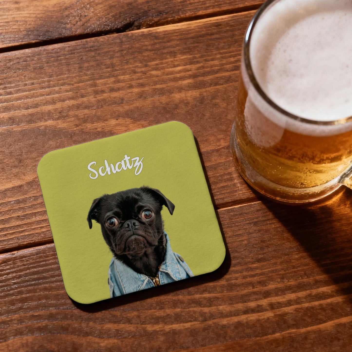 sqare coaster -mockup