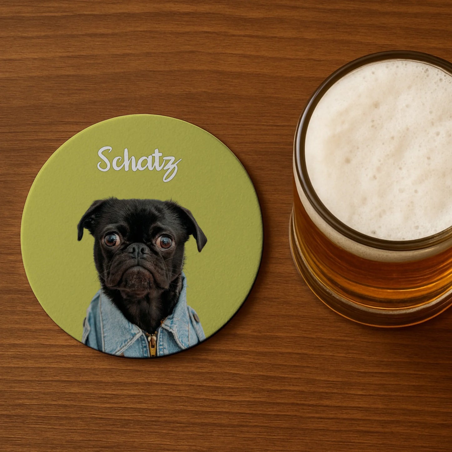 Round coaster -mockup